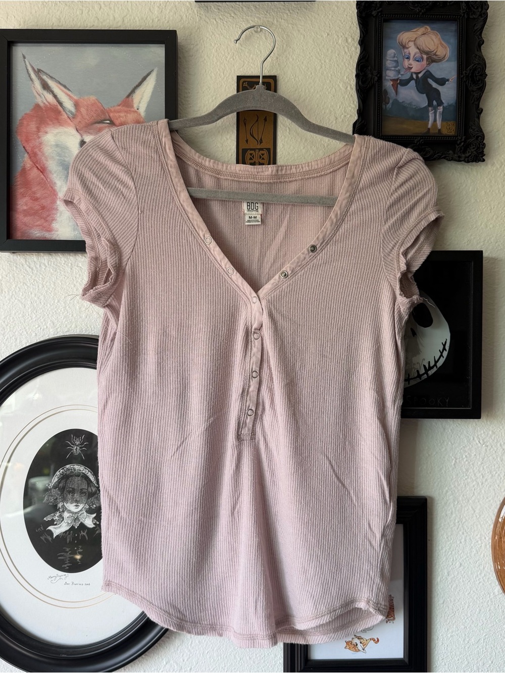 BDG short sleeve henley